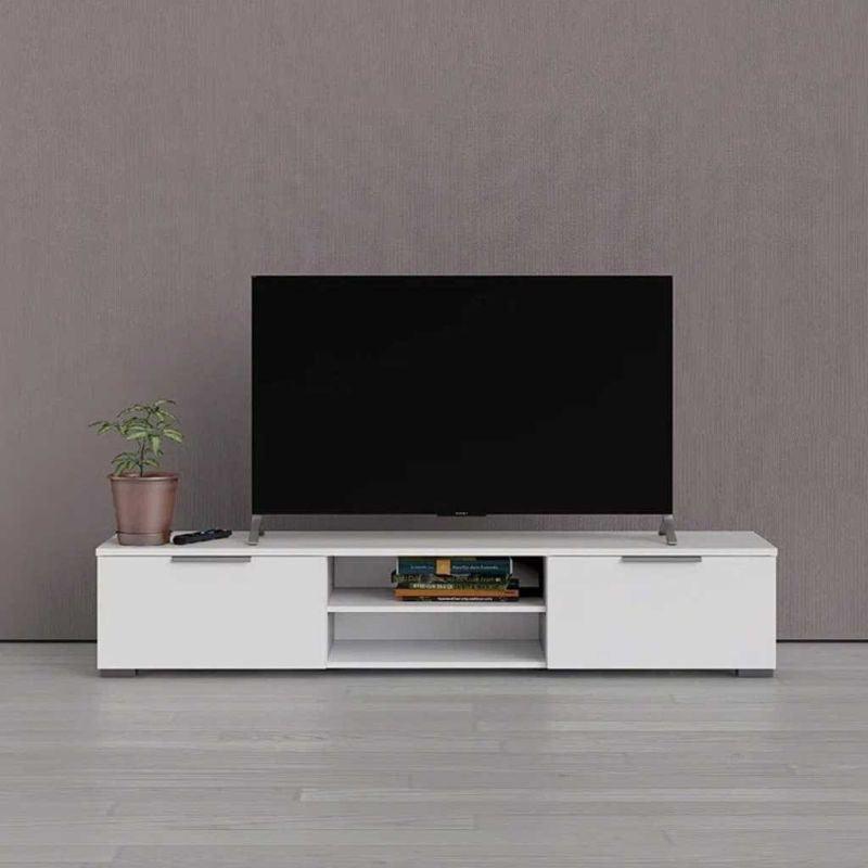 White TV Unit With Compact and Stylish Entertainment Hub by Alhome - ALHOME