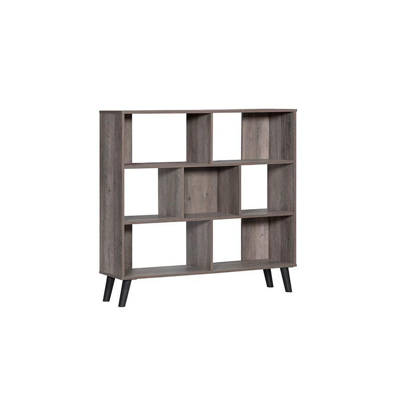 Office Storage Unit With Shelves From Malaysian Wood - Brown - 120X30X112 Cm - By Baity - ALHOME