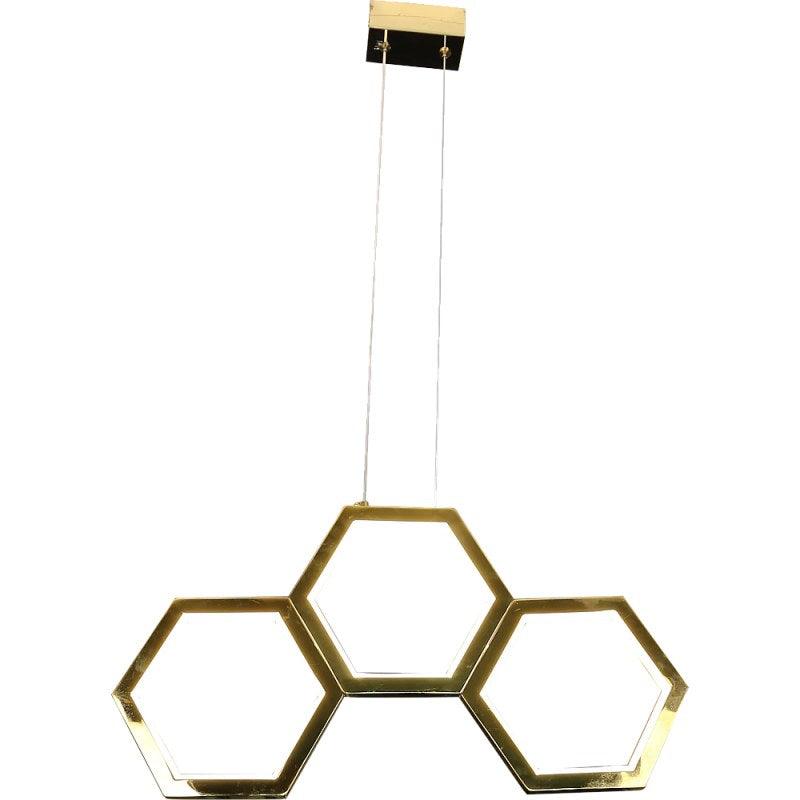 Modern Golden Hanger With Yellow Lighting - 25 W By Alhome - ALHOME