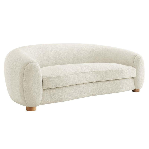 3-Seater Boucl√© Sofa in Classic White By Alhome - ALHOME