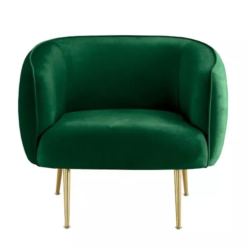 Modern Velvet Arm Chair - 80x85x85 cm - By Alhome - ALHOME