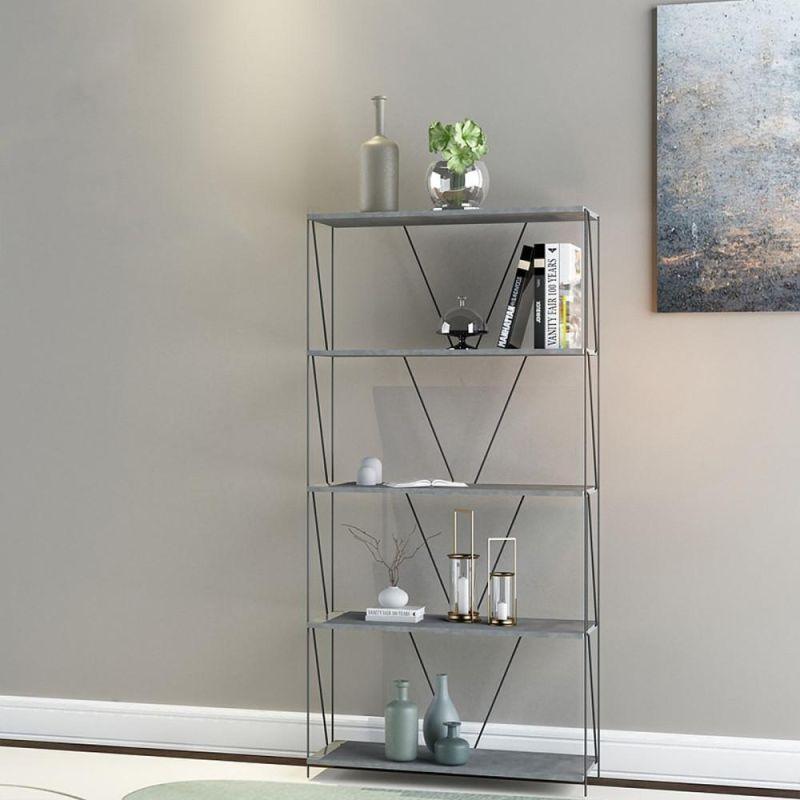 Multi-Use Malaysian Wood Shelving Unit - 5 Layers - By Baity - ALHOME