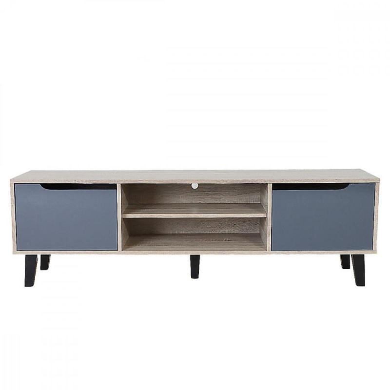 Tv Table From Malaysian Wood - Wooden And Olive - 150x40x45 cm - By Baity - ALHOME