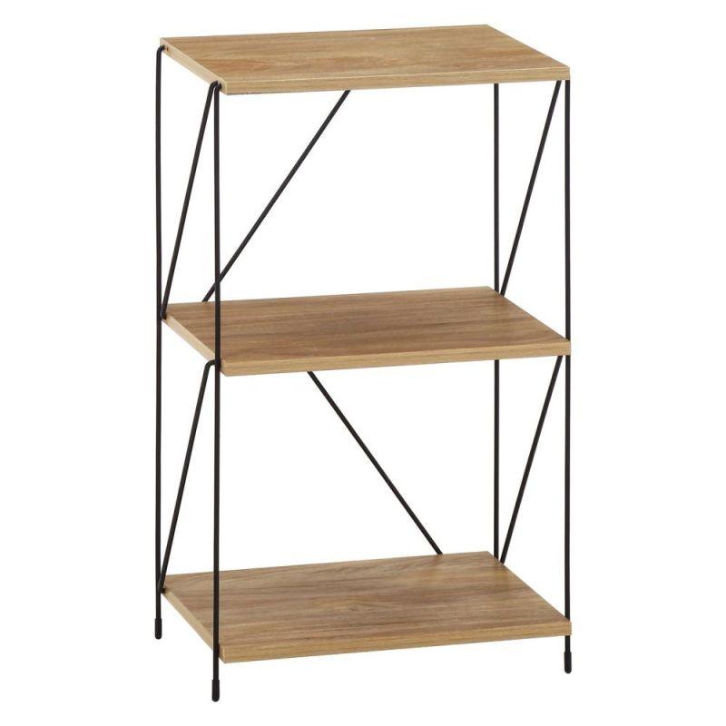 Multi-Use Shelving Unit From Malaysian Wood - 3 Layers - By Baity - ALHOME