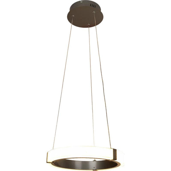 Modern Ring Chandelier With 3 Lights - 48 Watts - Gray By Alhome - C5726 - ALHOME