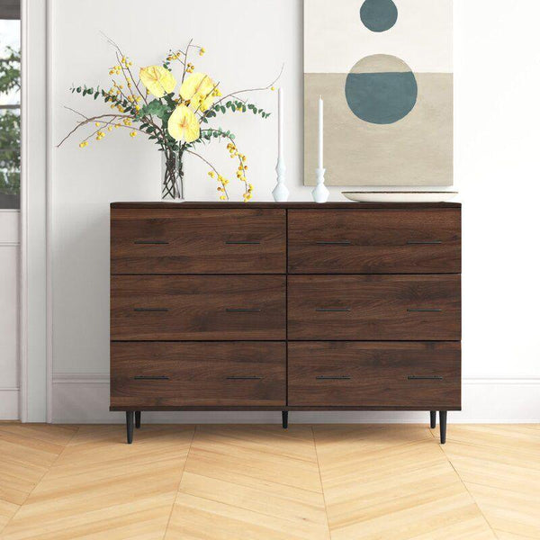 Kids Dresser: 130x40x90 Wood, Brown by Alhome - 110112893 - ALHOME