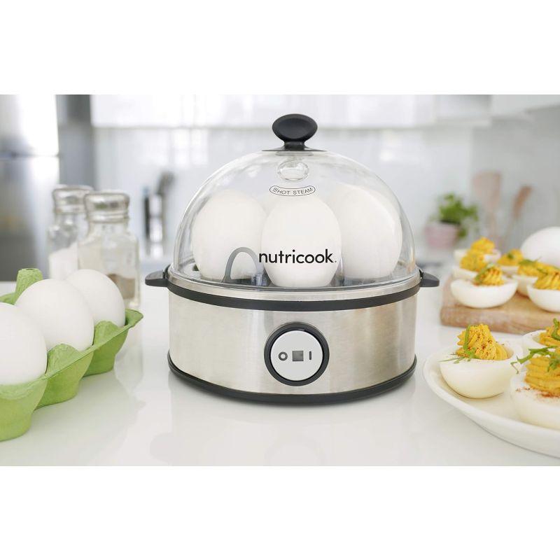 Nutricook Rapid Egg Cooker with Tray 30 W - Silver - NC-EC360 - ALHOME