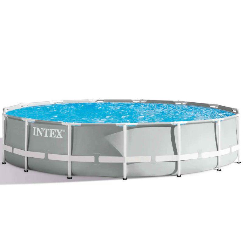 Intex Prism Frame Round Pool Set with filter pump - .com - Your Destination for Baby & Mother Needs in Saudi Arabia