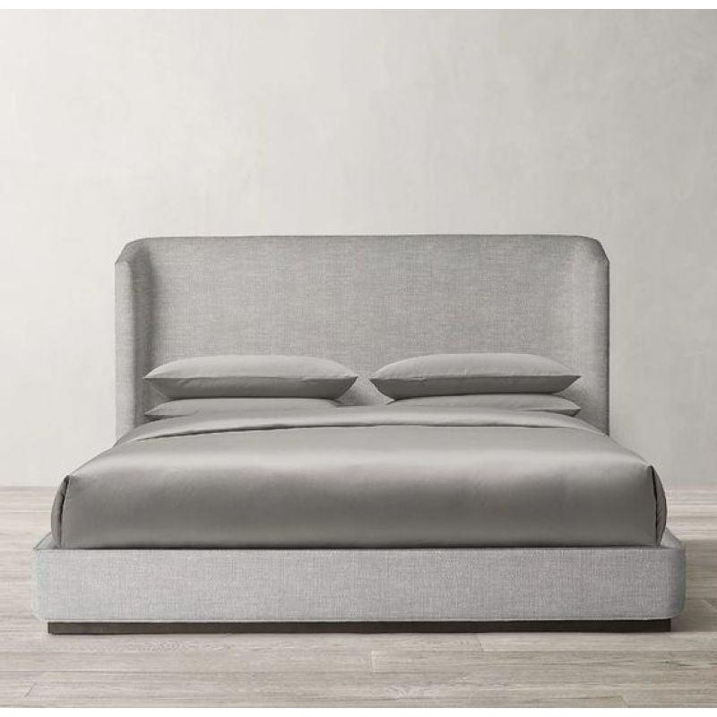 Swedish Wood Chanel Grey Queen Bed By Alhome - ALHOME