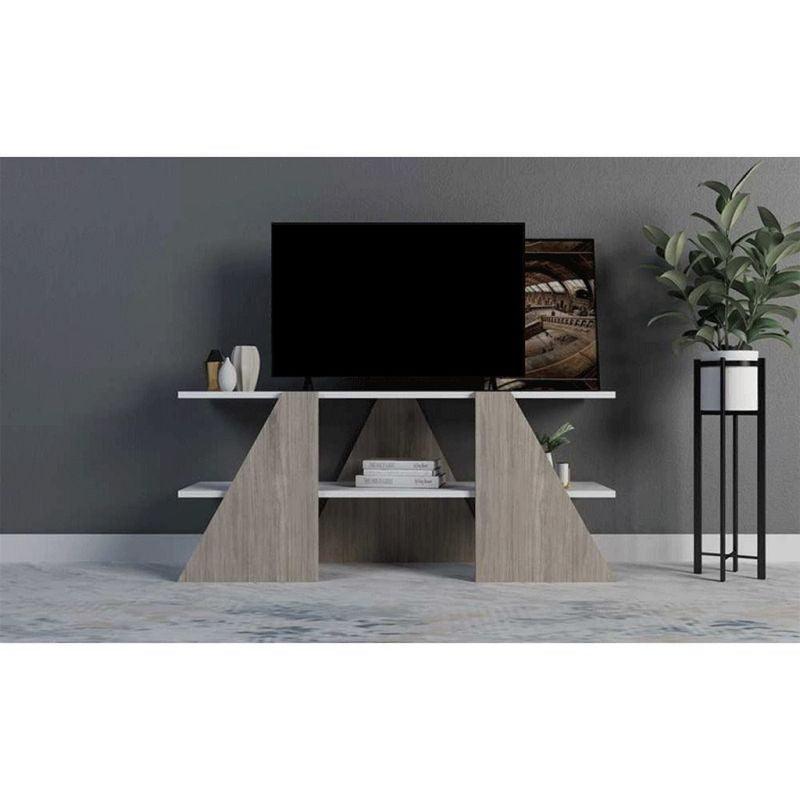 Grey TV Unit With Modern Minimalism for Your Entertainment Space by Alhome - 110113165 - ALHOME