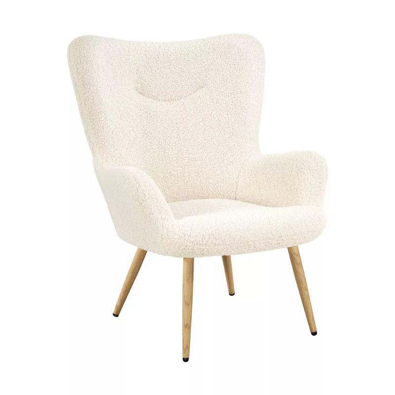 Elegant Modern Boucle Arm Chair - 80x85x85 cm - By Alhome - ALHOME