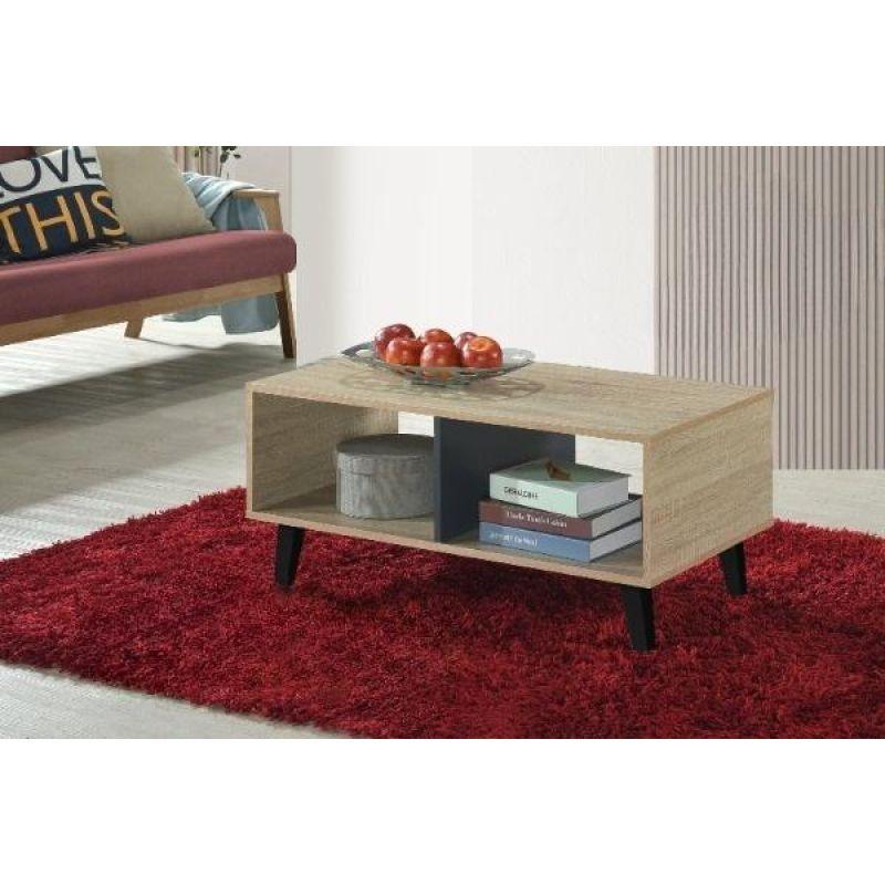 Center Table From Malaysian Wood - Wooden - 92x46x41.5 cm - By Baity - ALHOME