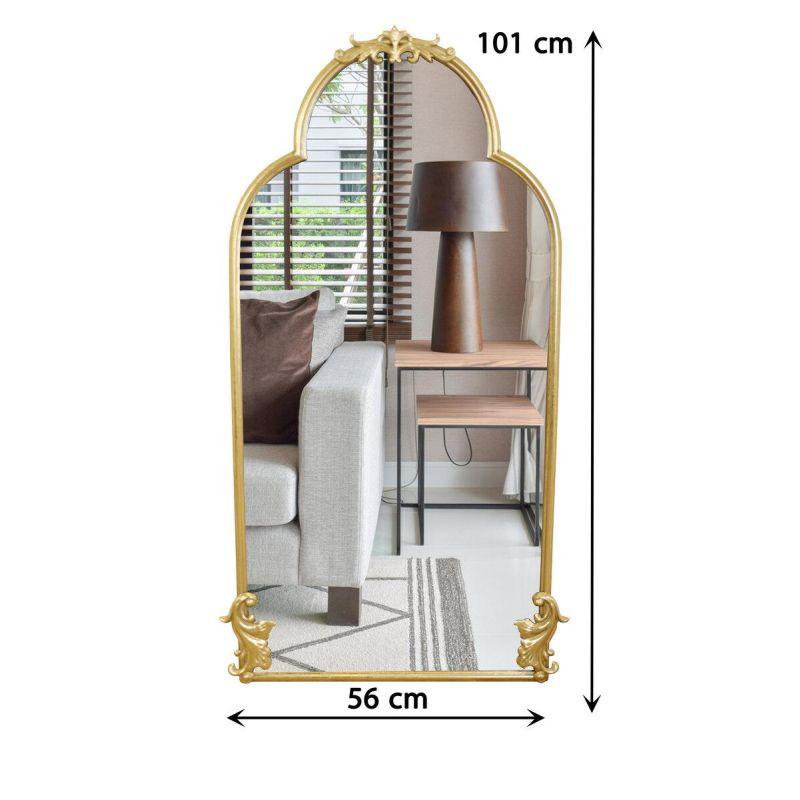 Classic wall mirror with iron frame - gold - 56x101x3 cm - By Family Ship - ALHOME