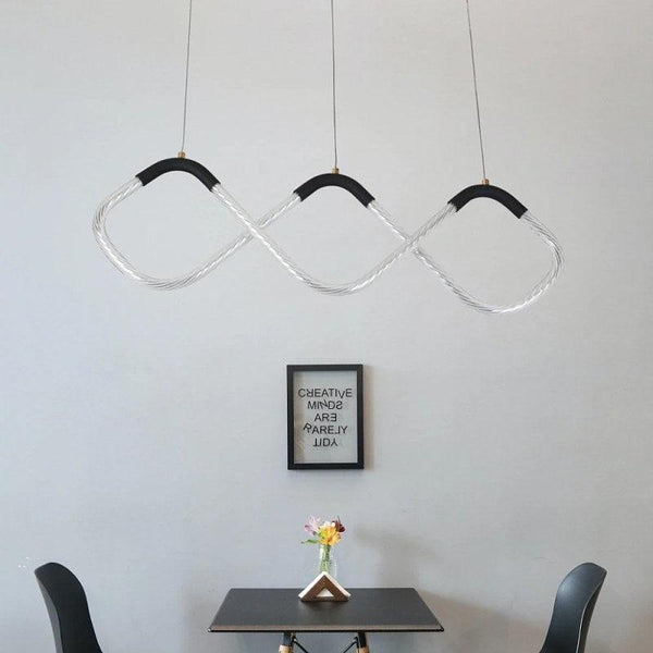 Modern Black Hanger With Yellow Lighting By Alhome - ALHOME