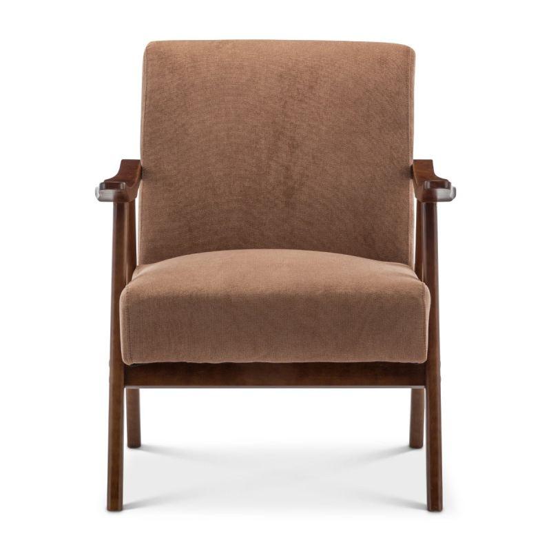 Modern Linen Chair - Brown - 90x85x85 cm - By Alhome - ALHOME