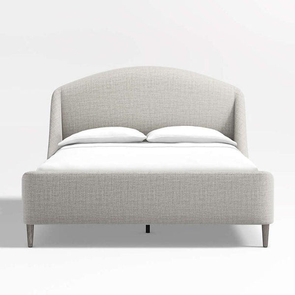 Grey Burlap Haven Single Bed Crafted from Swedish Wood and MDF By Alhome - ALHOME