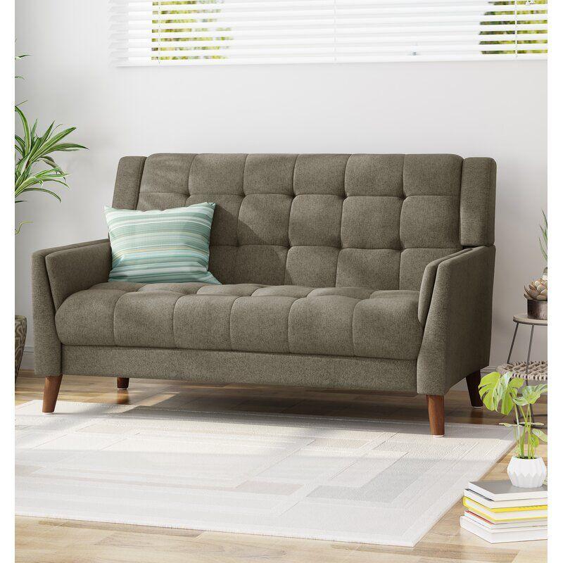 Modern Sleek Linen 2 Seater Sofa - 200x85x85 cm - By Alhome - ALHOME