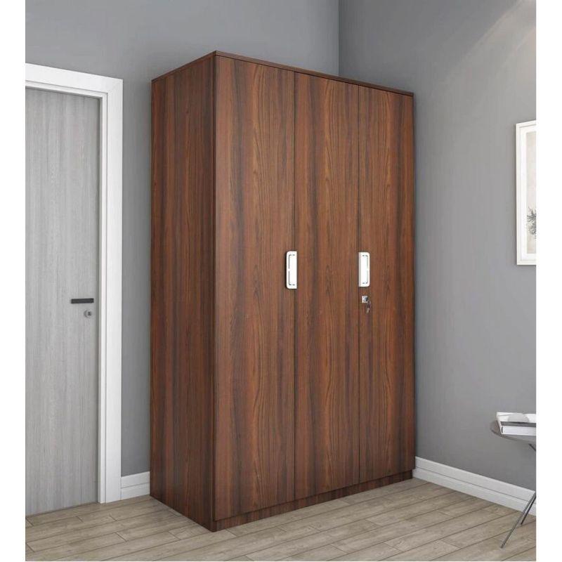 Brown Wardrobe For Timeless Elegance with Spacious Storage by Alhome - 110113222 - ALHOME