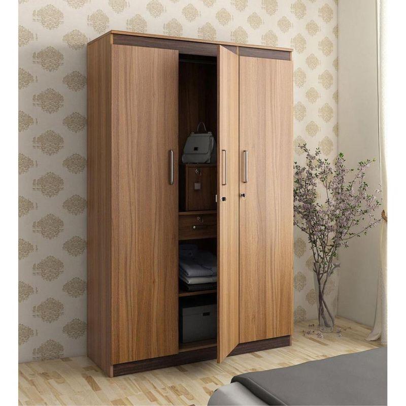 Brown Wardrobe For Timeless Elegance with Spacious Storage by Alhome - 110113212 - ALHOME