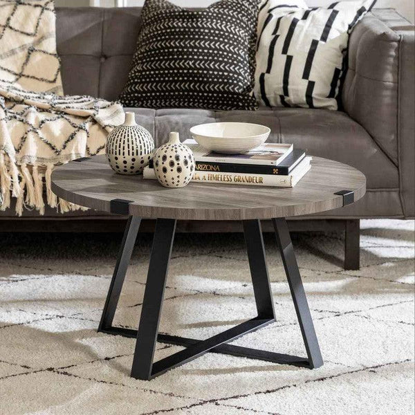 Coffee Table 80x55 cm - Brown & Black By Alhome - ALHOME