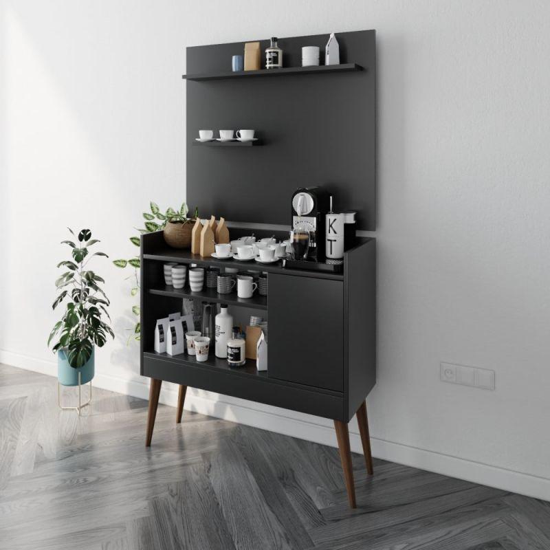 Black Coffee Corner (Tall) By Alhome - ALHOME