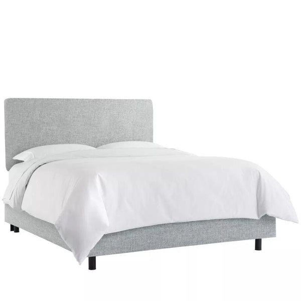 Luxe Collection: Swedish Wood King Bed - Elegance Silver Opulence (160x200x140) by Alhome - ALHOME