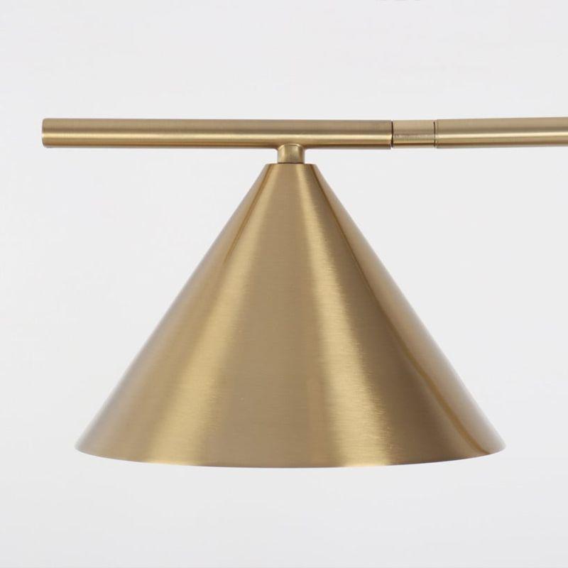 Modern Luxury Lampshade - Metal - Metal + Gold Marble - White Marble Base - By Alhome - ALHOME