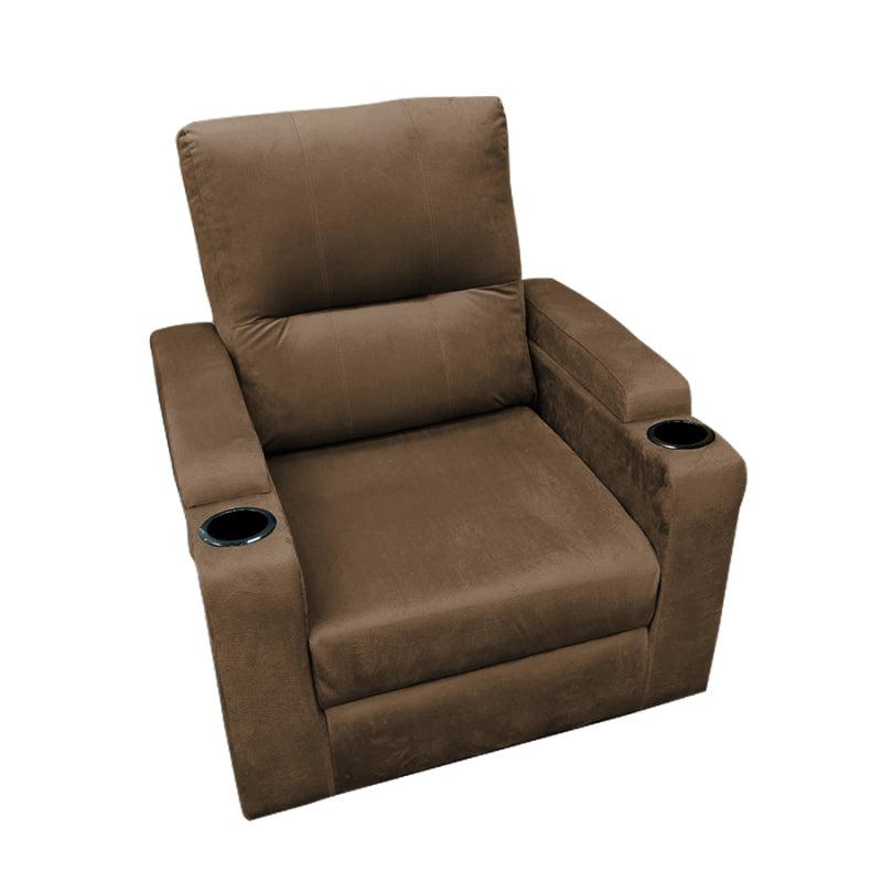 Velvet Classic Cinematic Recliner Chair with Cups Holder - E1 by In House - ALHOME