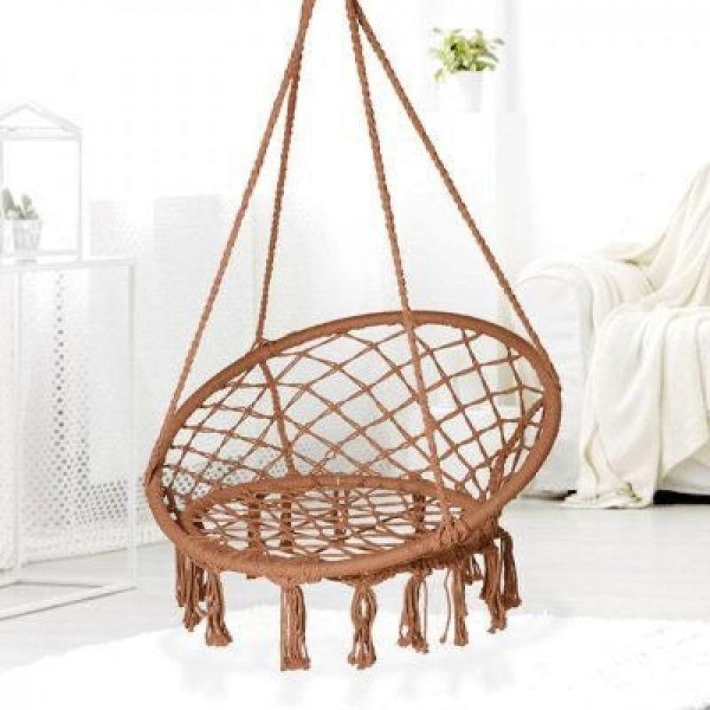 Hanging Swing Chair - Rope - Brown - By Alhome - ALHOME