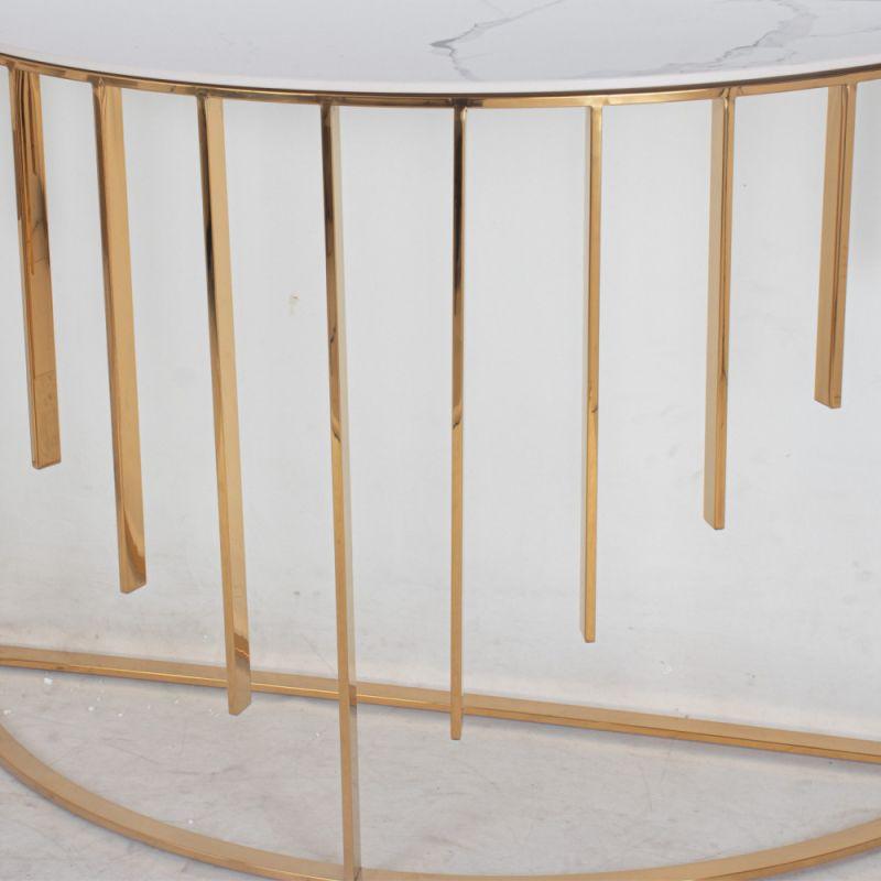 Wooden And Metal Elegant Console - Gold By Alhome - ALHOME