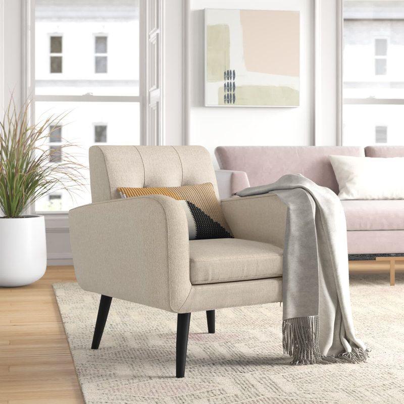 Modern Linen Chair - 80x85x85 cm - By Alhome - ALHOME