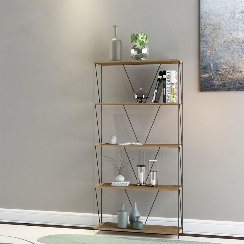 Multi-Use Malaysian Wood Shelving Unit - 5 Layers - By Baity - ALHOME