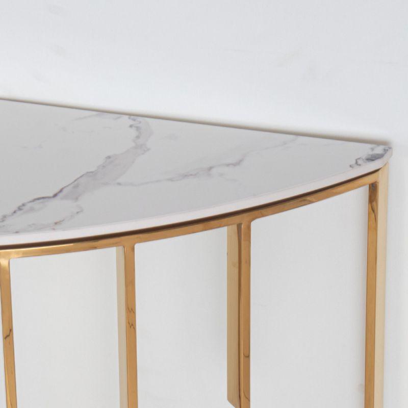 Wooden And Metal Elegant Console - Gold By Alhome - ALHOME