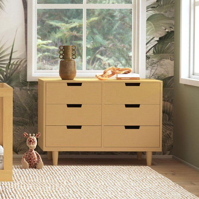 Kids Dresser: 118x48x85 Wood, Beige by Alhome - ALHOME