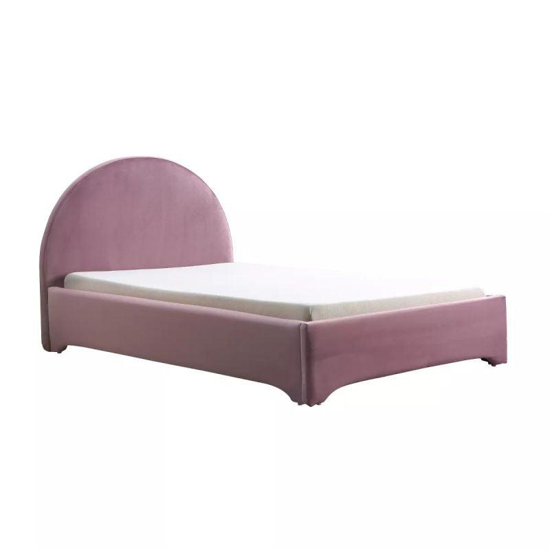 Kids' Pink Fabric Upholstered MDF Bed: Playful Charm, 120x200x140 cm by Alhome - 110112756 - ALHOME