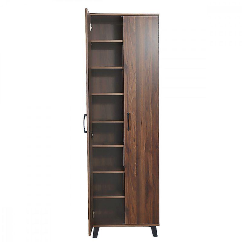 Multi Purpose Cabinet Made Of Malaysian Wood - Brown - 60x32x192 cm - By Baity - ALHOME