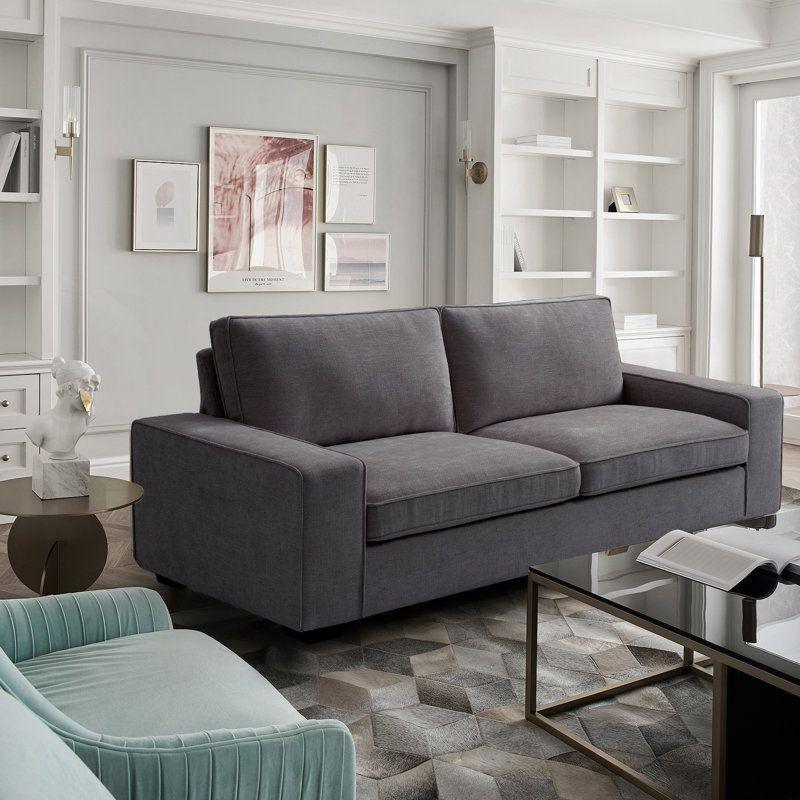 Modern Chic Linen 3 Seater Sofa - 240x85x85 cm - By Alhome - ALHOME