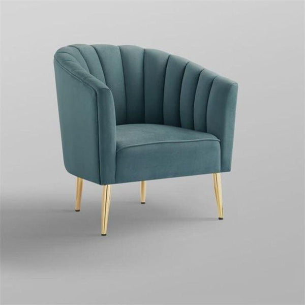 Blue Velvet Chair By Alhome - ALHOME