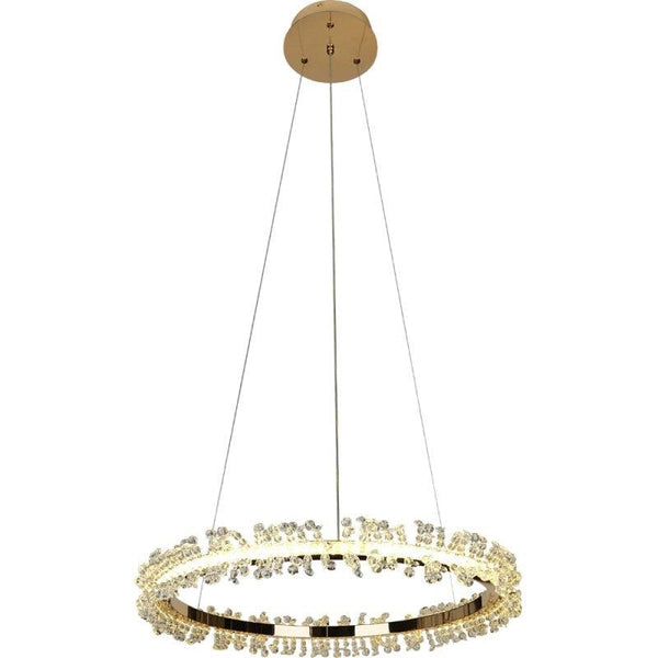 Modern Chandelier With 3 Lights - 36 Watts - Gold By Alhome - ALHOME