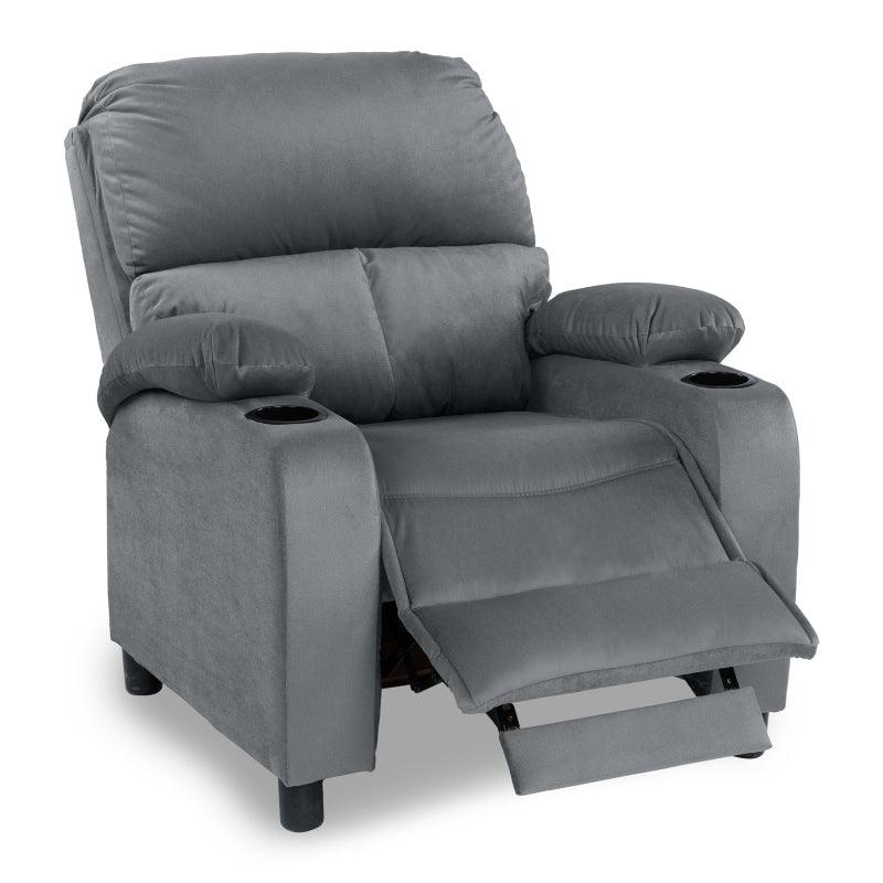 Velvet Classic Cinematic Recliner Chair with Cups Holder - NZ70 by In House - ALHOME