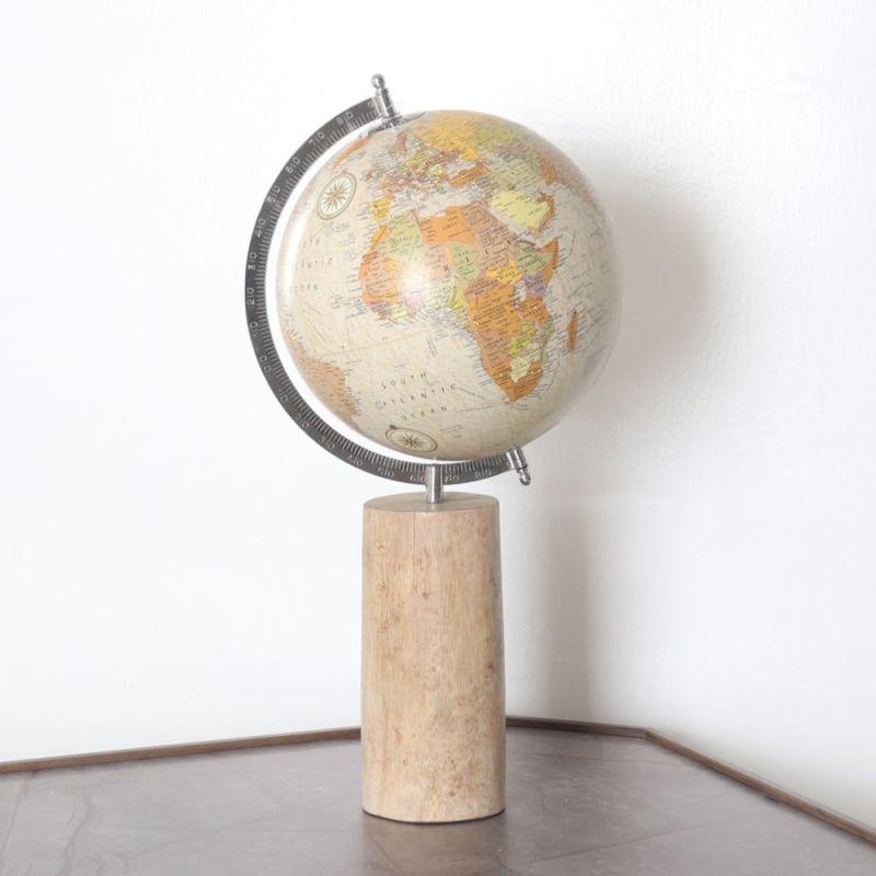 Wooden Decoration World Globe By Alhome - ALHOME