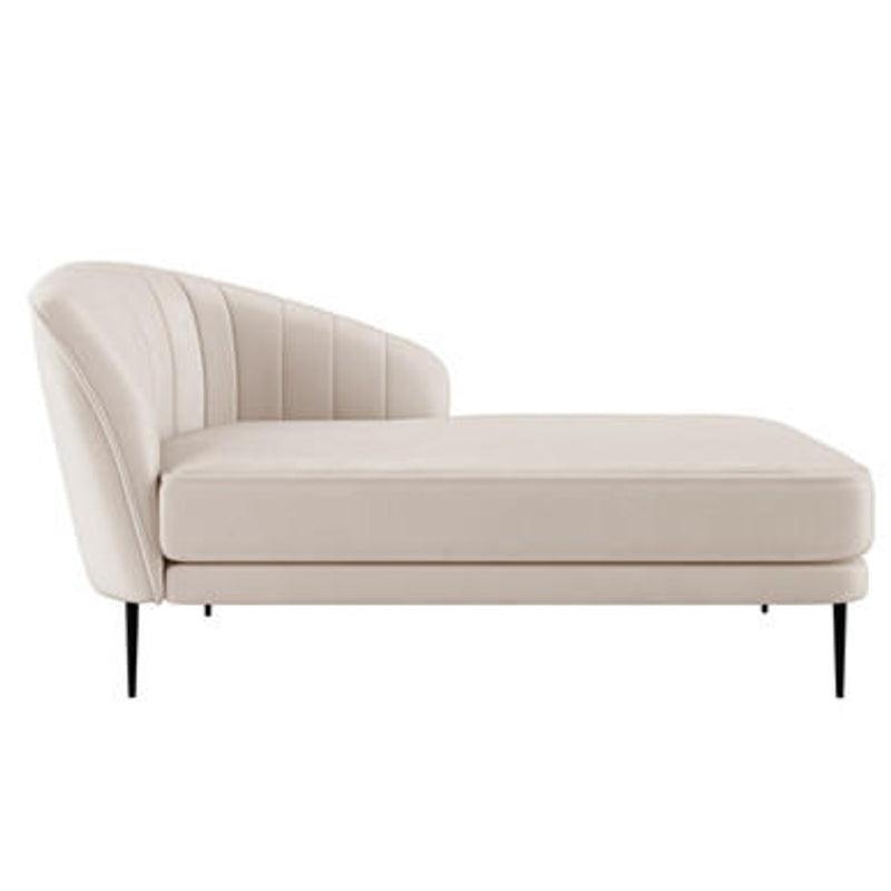 Velvet 3-Seater Sofa in Elegant Beige By Alhome - 110111536 - ALHOME