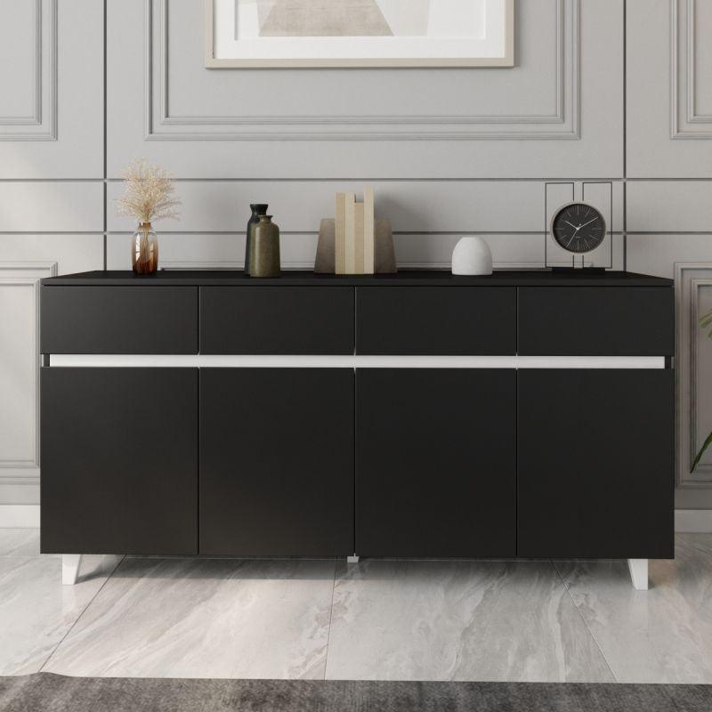 Black and White Console Storage Unit By Alhome - ALHOME