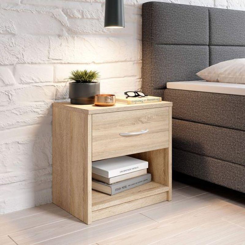 Melamine 3.6 cm Thickness Nightstand By Alhome - ALHOME