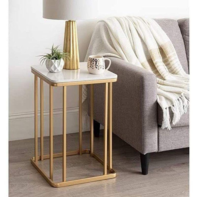 Marble Side Table for Elegant Living By Alhome - 110110611 - ALHOME