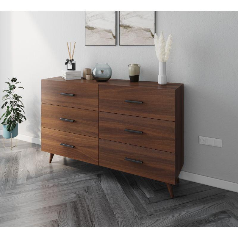 Brown Storage Console with Legs By Alhome - ALHOME