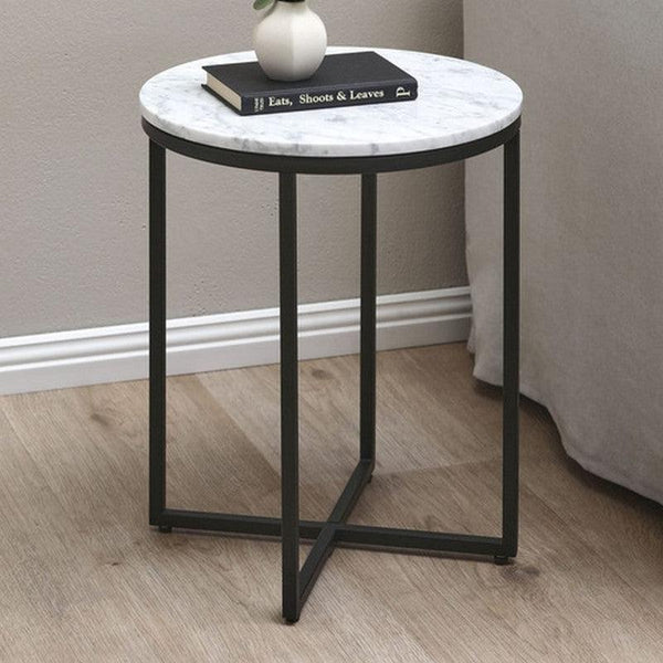 Side Table 40x50 cm - Black & White By Alhome - ALHOME