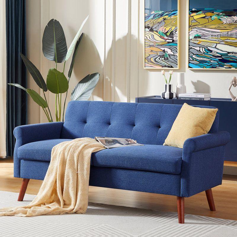 Modern Chic Linen 2 Seater Sofa - 200x85x85 cm - By Alhome - ALHOME