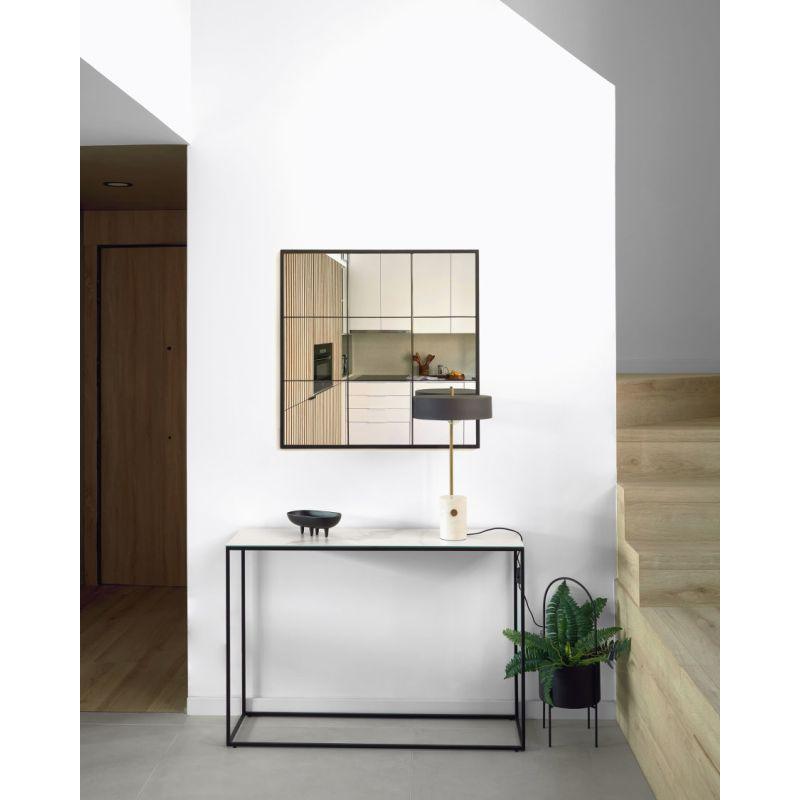 White & Black Engineered Wood Console - Size: 130x30x100 By Alhome - ALHOME