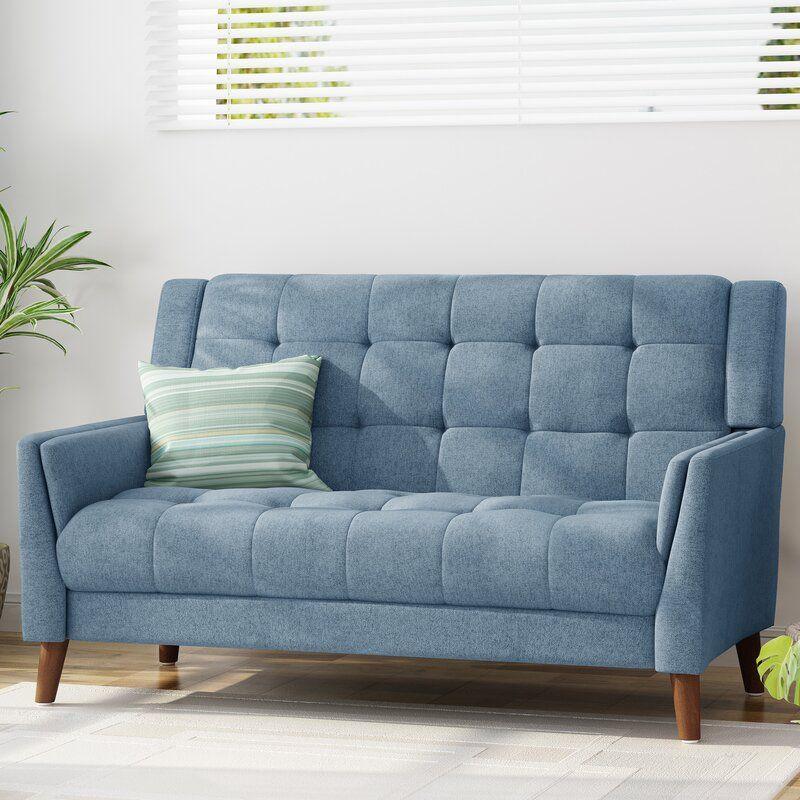 Modern Sleek Linen 2 Seater Sofa - 200x85x85 cm - By Alhome - ALHOME